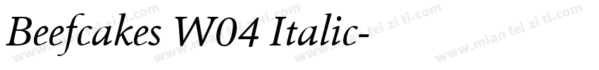 Beefcakes W04 Italic字体转换
